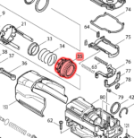 Makita-koło zębate do młot HR4001C HR4011C HR4002 HR4010C    227509-9 - obrazek 4