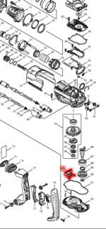 Makita dźwignia przełącznika do HR4001C  HR4011C  HR4002  HR4010C   419018-4 - obrazek 3