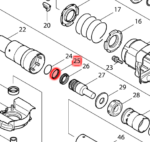 Makita oring 25 HR4001C, HR4002, HR4011C, HR4012 213392-0 - obrazek 4