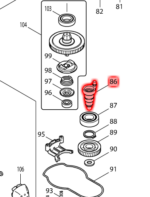 Makita wał korbowy do HR4011C 324550-4 - obrazek 4