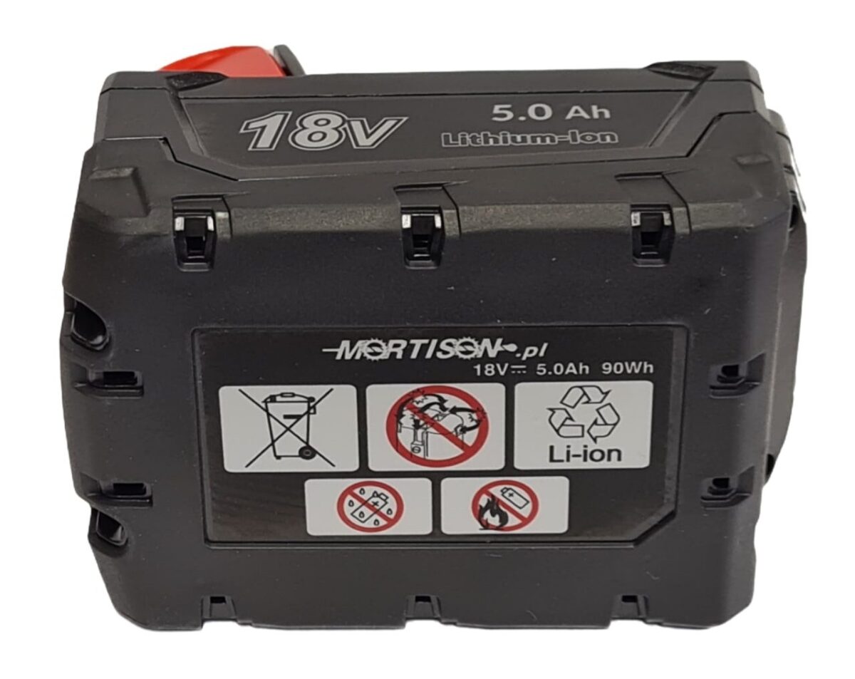 Akumulator do Milwaukee M18 B5 18V 5Ah zamiennik Mortison - obrazek 5
