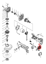 Makita CONTROLLER DGA452 BGA452 szlifierka kątowa 620243-4 - obrazek 4