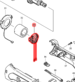 Makita nośnik wirnika DGA452 BGA452 szlifierka kątowa 638921-2 - obrazek 4
