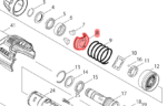 Makita prowadnik sprężyny do HM0871C  HM0860  345360-6 - obrazek 4