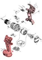 Makita obudowa wkrętarki  DDF481 DHP481 187921-4 - obrazek 8