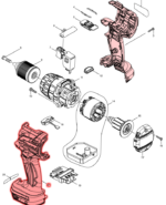 Makita obudowa wkrętarki  DDF481 DHP481 187921-4 - obrazek 7