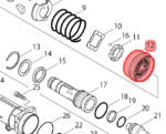 Makita pierścień młot udarowy  do HM0871C HM0870c   451433-6 - obrazek 4