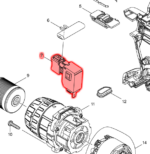 Makita włacznik wyłącznik DDF481 DHP481 DDF480 DHP481 650710-5 650006-4 - obrazek 4