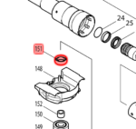 Makita uszczelka olejowa 15 do HR4500C  213231-4 - obrazek 4