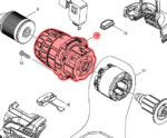 Makita przekładnia kpl. do DDF481 - obrazek 4