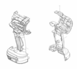 Makita obudowa wkrętarki  DDF481 DHP481 187921-4 - obrazek 4