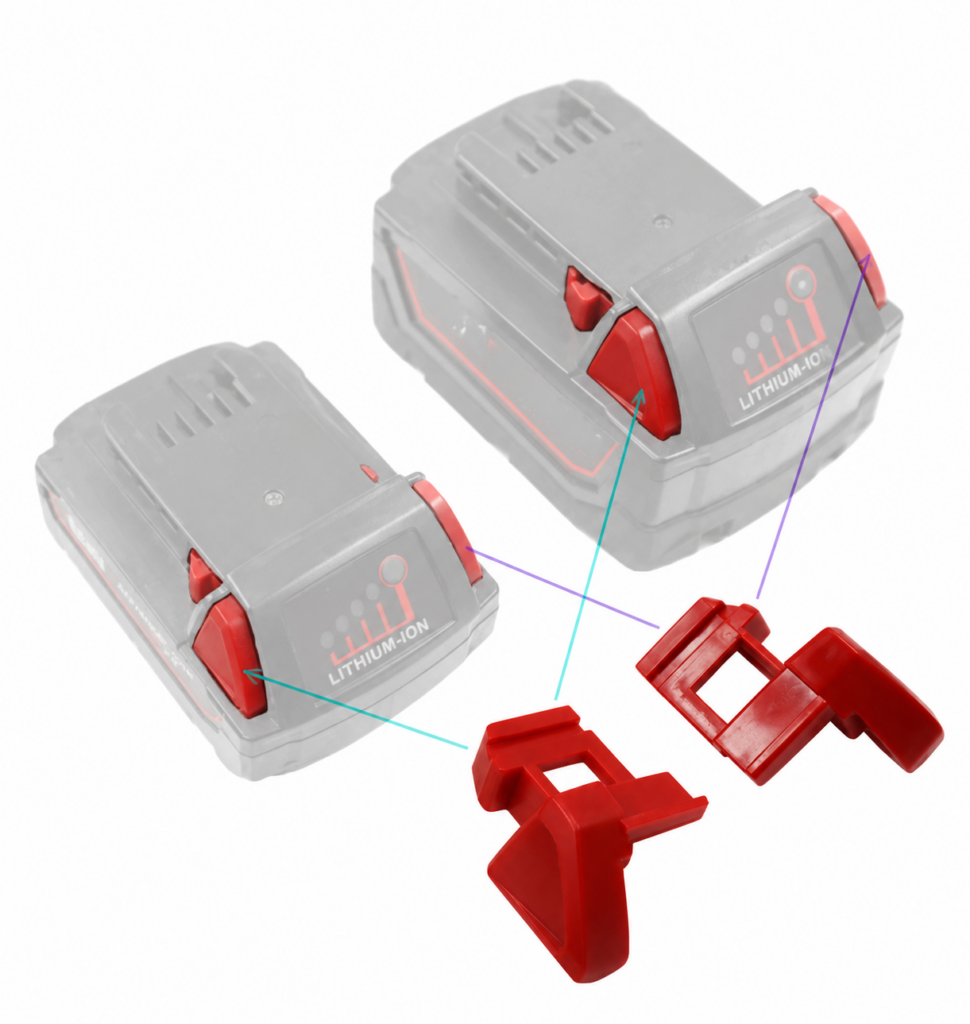 Przycisk Zaczep / Zaczepy do Milwaukee M18 4ah 5ah 6ah lewy / prawy kpl