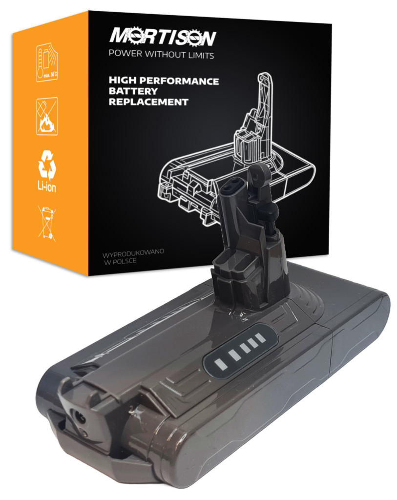 Akumulator Bateria do Dyson V10 SV12 25.2V 5000mAh zamiennik Mortison