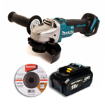 Makita DGA504Z Akumulatorowa szlifierka kątowa + Akumulator Mortison 18V 10Ah BL1860 1850 21700