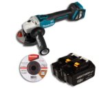 Makita DGA511Z Akumulatorowa szlifierka kątowa + 2x Akumulator Mortison 18V 4Ah BL1850B BL1850