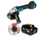 Makita DGA511Z Akumulatorowa szlifierka kątowa + Akumulator Mortison 18V 8Ah BL1860 1850 21700