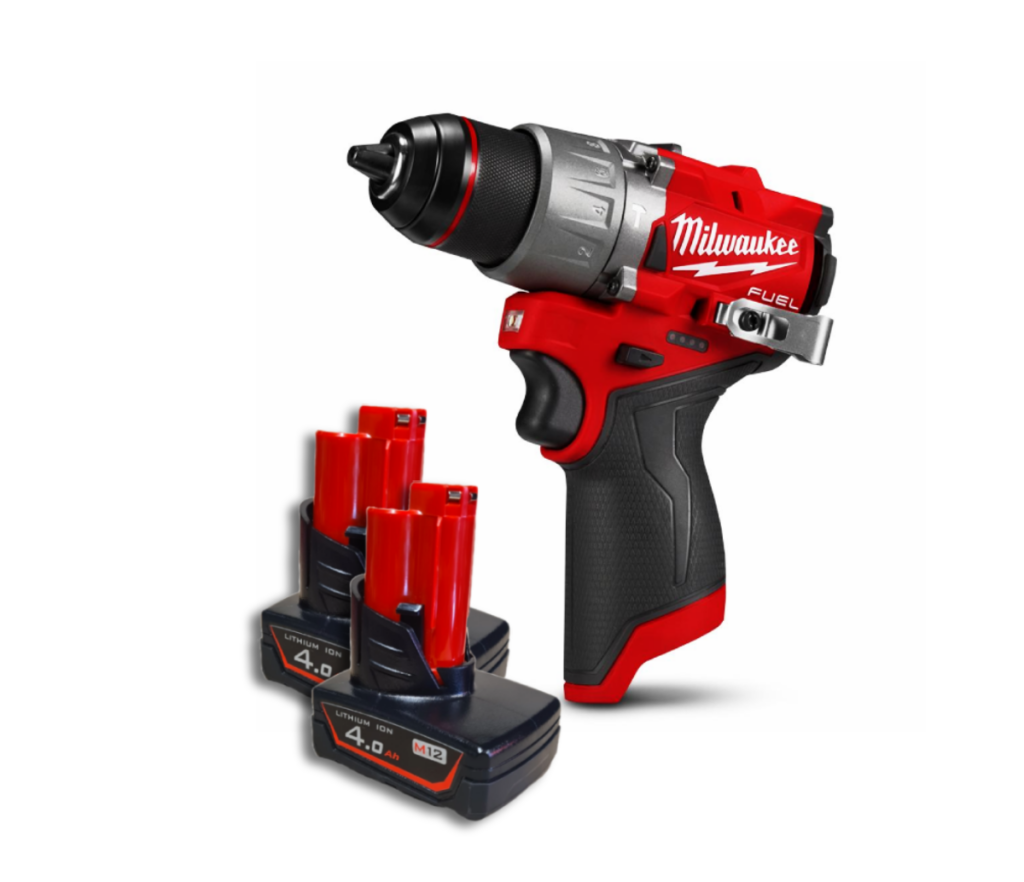 Zestaw Wiertarka Wkrętarka Udarowa Milwaukee M12 FPD2-0 + 2x Akumulator Mortison M12 4Ah