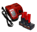 Zestaw zasilający Milwaukee M12-18FC + 2x Akumulator Mortison M12 4Ah
