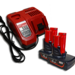 Zestaw zasilający Milwaukee M12-18FC + 2x Akumulator Mortison M12 4Ah