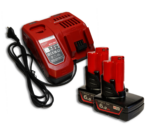 Zestaw zasilający Milwaukee M12-18FC + 2x Akumulator Mortison M12 6Ah