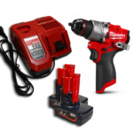 Zestaw Wiertarka Wkrętarka Udarowa Milwaukee M12 FPD2-0 + Ładowarka Milwaukee M12-18FC + 2x Akumulator Mortison M12 4Ah