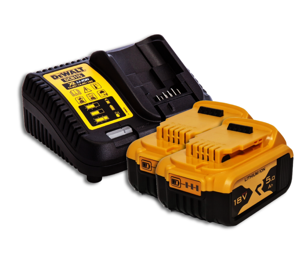 Zestaw zasilający Dewalt DCB115 + 2x Akumulator Mortison DW 18V 5Ah DCB 182 DCB184 XR XJ