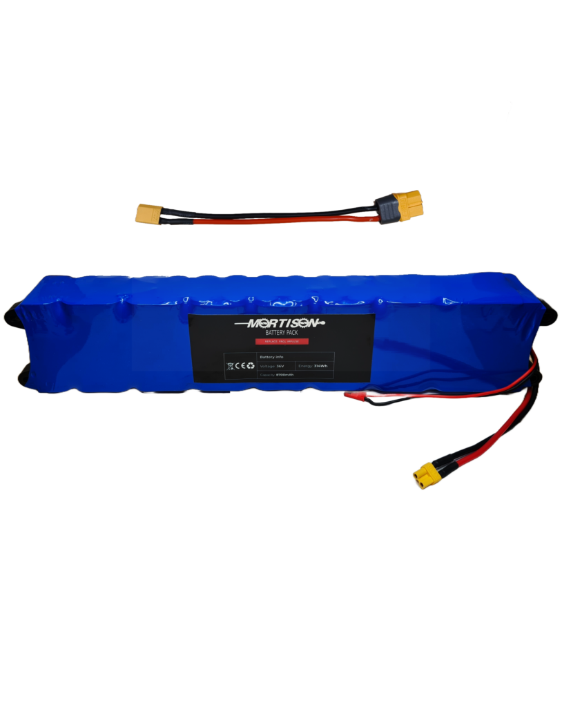 Bateria Mortison do Hulajnogi Elektrycznej 36V 8,7Ah + ADAPTER XT30 NA XT60
