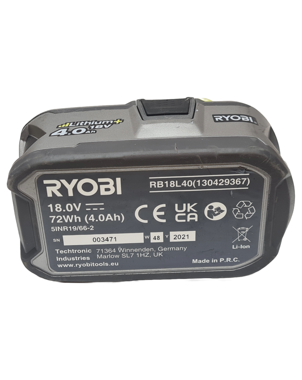 Akumulator Ryobi RB18L40/RB18L50 18V ZREGENEROWNY NA 4Ah - obrazek 5
