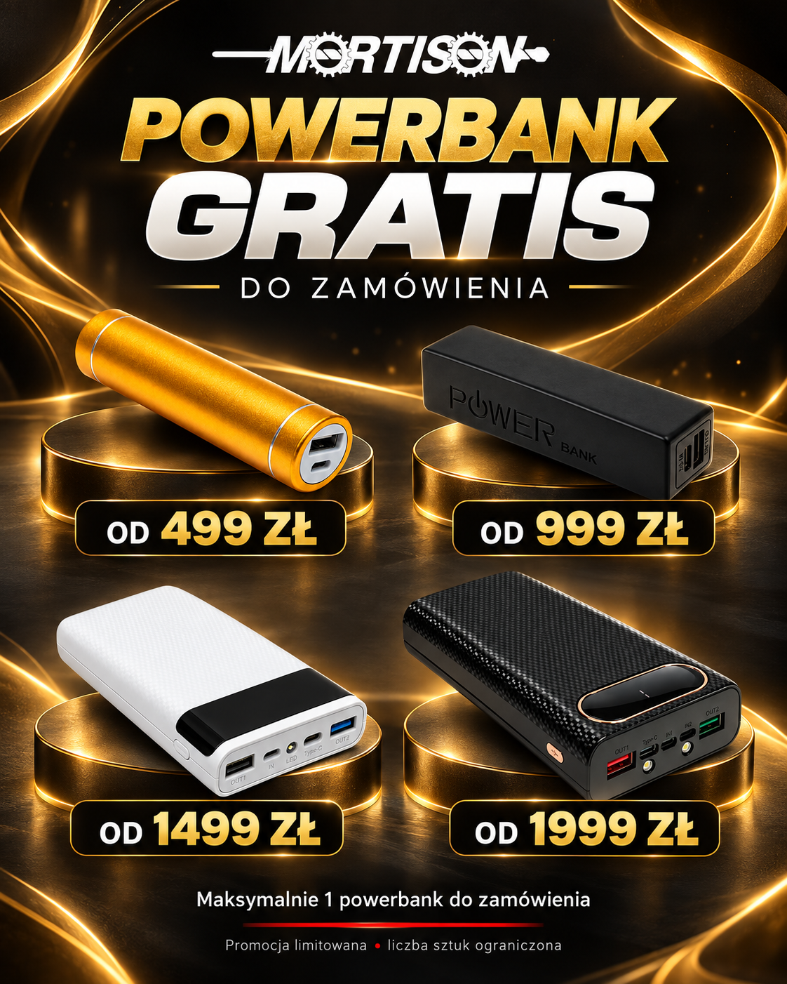 Powerbank gratis do zamówienia